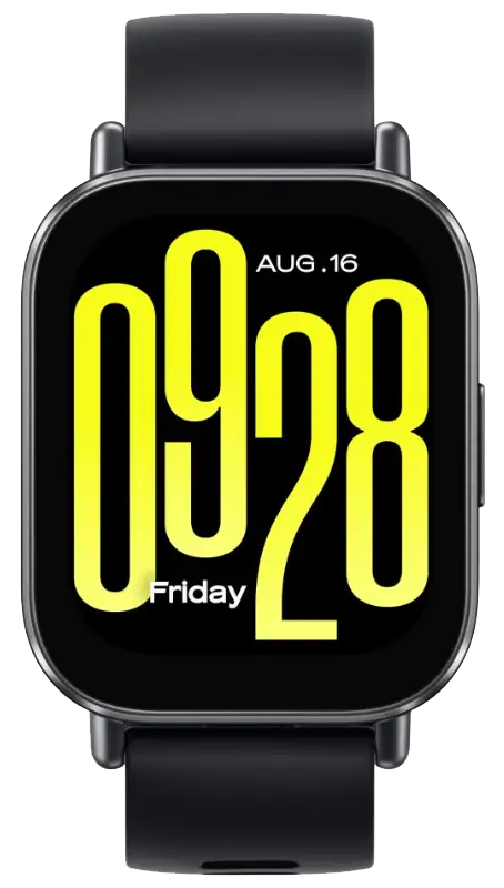 ساعة سمارت ريدمي 5 أكتيف ، شاشة LCD مقاس 2 انش ، مقاومة للماء ، تدعم المكالمات ، سوداء داكنة ، M2351W1