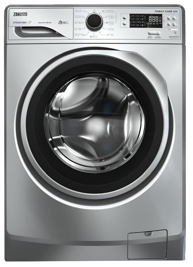 غسالة ملابس زانوسى ستيم ماكس فول اوتوماتيك ، 8 كيلو ، 1200 لفة - دقيقة ، تكنولوجيا الأنفرتر ، شاشة ديجيتال ، سيلفر ، ZWF8241SS7