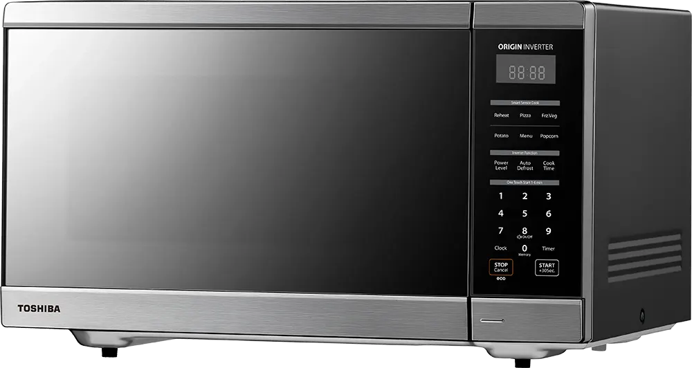 Toshiba Solo Microwave, 1200 Watt, 45 Liter, Inverter, Digital, Black, ML3-EM45PFI(MB) (Miraco Warranty)