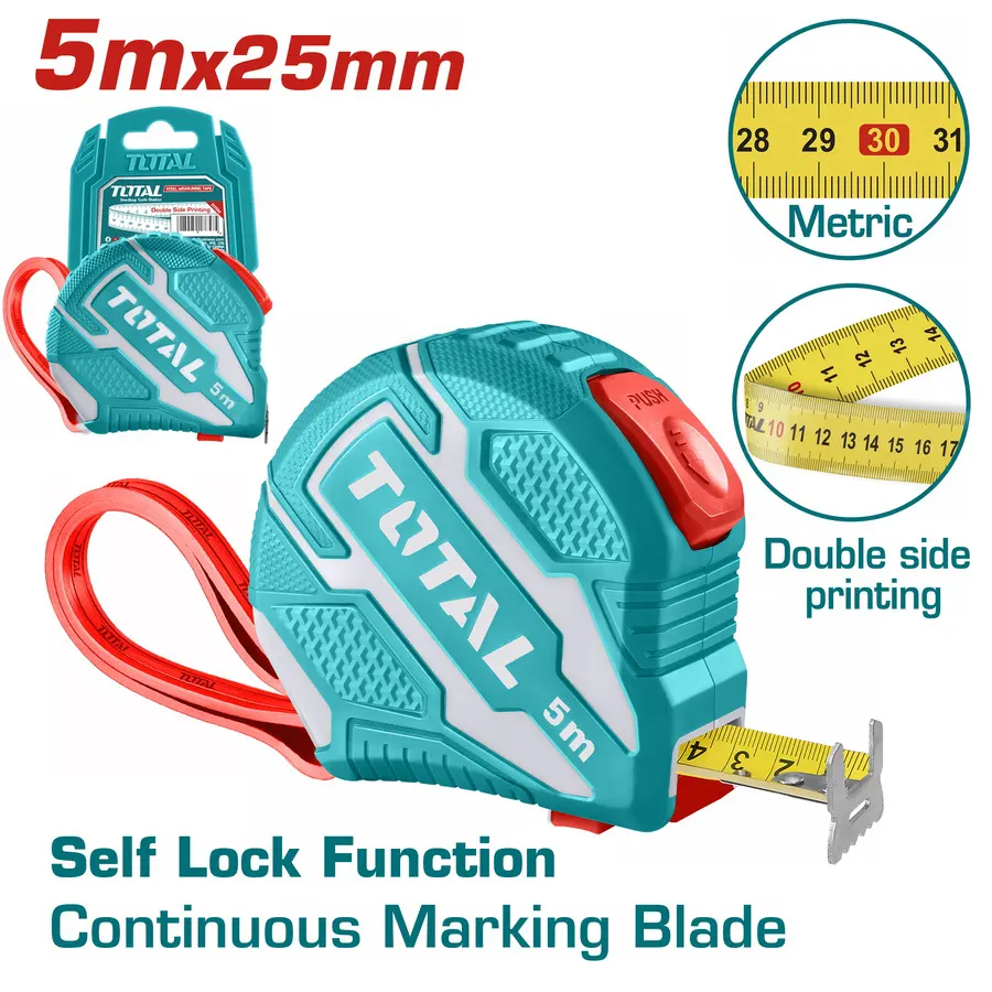 Total Self Lock Meter, 5 Meter, TMT126252M