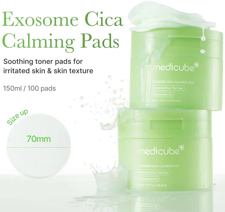 Medicube Exosome Cica Calming Toner Pad, 150 Ml