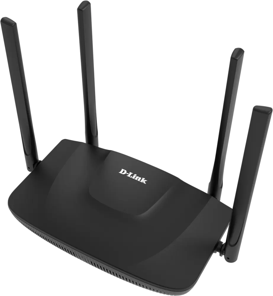 أكسيس بوينت واي فاي جيجابت AC1200 من دي لينك ، 4 أنتينة ، ثنائي النطاق ، أسود، DIR-825M