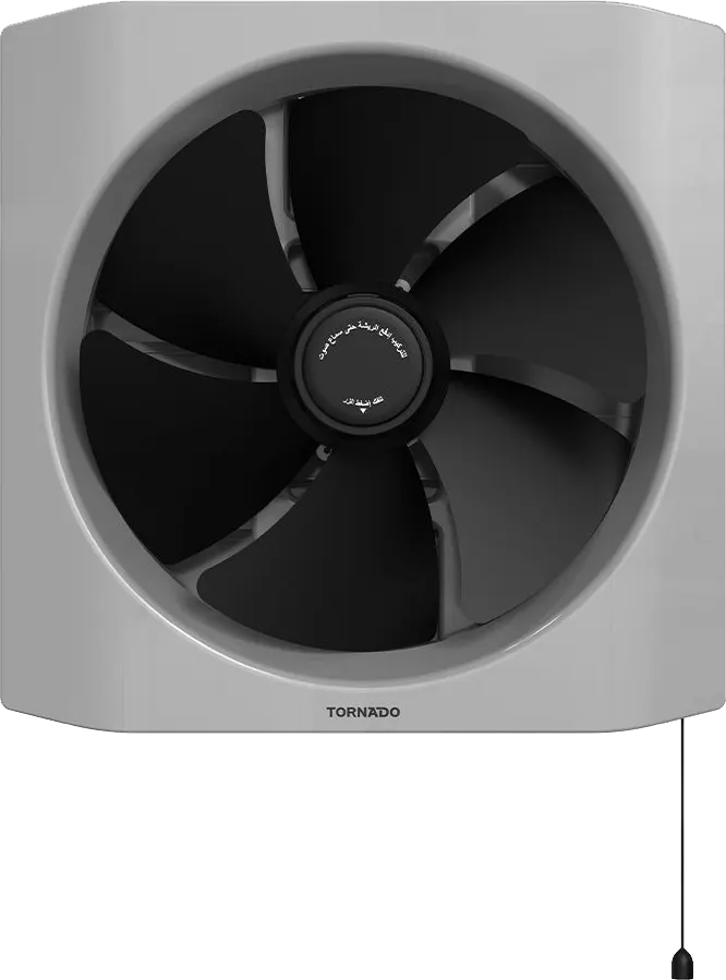 Tornado Kitchen Hood, 35*35 cm Frame, 30 cm Fan Inner Diameter, Black x Grey, TVH-30BG