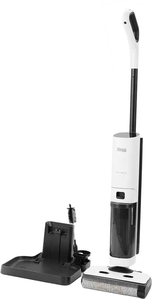 DSP Cordless Floor Cleaner, 21.6V, 178W, 1L Water Tank, Suction Function and Floor Cleaning, LED Indicator, White, KD2055