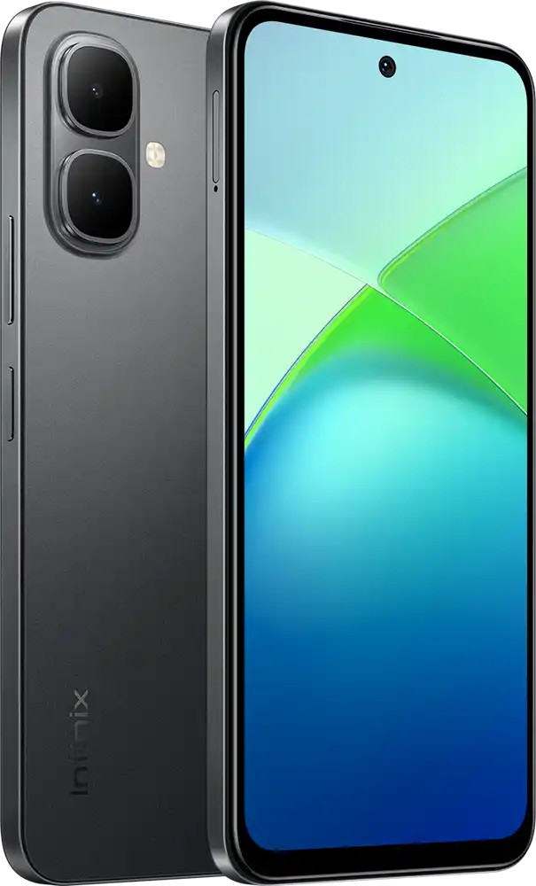 Infinix Smart 10 Dual SIM Mobile, 64GB Memory, 3GB RAM, 4G LTE, Sleek Black