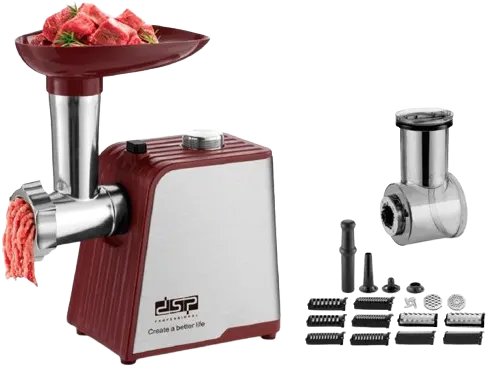DSP Vegetable Cutter, 1000W, 9 in 1, 80mm Diameter, Red, KM5067