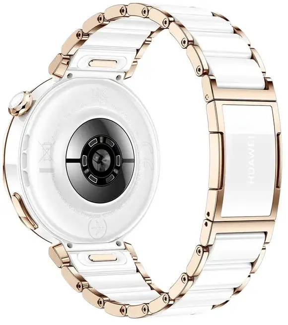 ساعة هواوي GT 5 PRO الذكية ، 42 ملم ، شاشة AMOLED ، بلوتوث ، مقاومة للماء ، سوار سيراميك أبيض ، JNA-B29