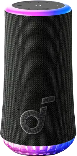 Anker Any Party Speaker Glow , Portable Wireless Speaker, Bluetooth , RGB Lights , Black , A3166011