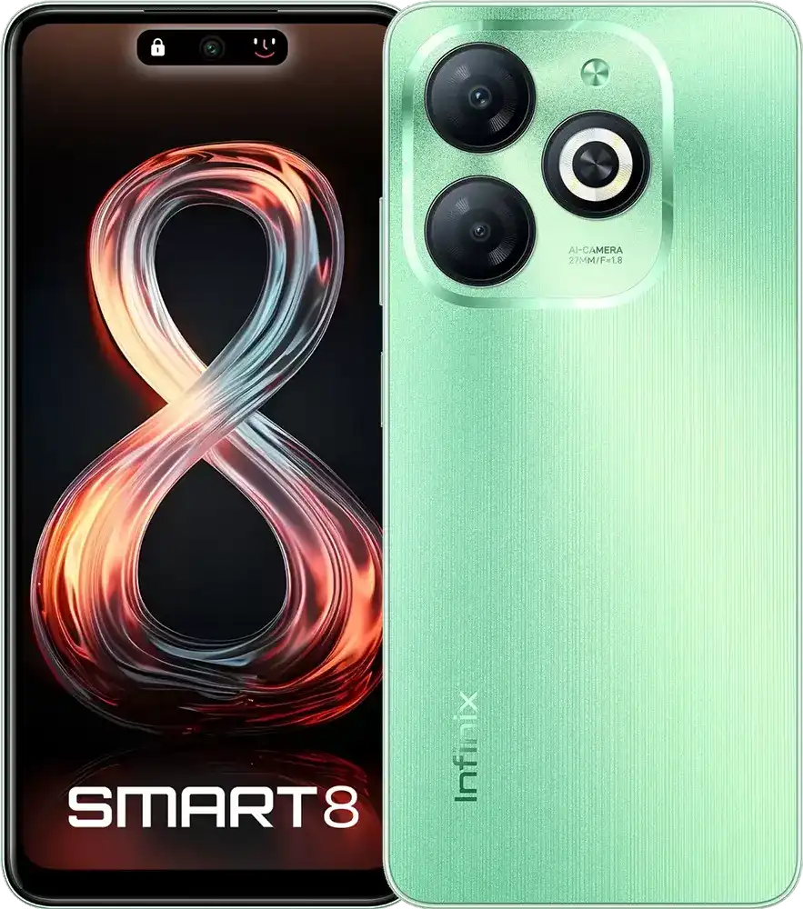 Infinix Smart 8 Dual SIM Mobile, 64GB Memory, 2GB RAM, 4G LTE, Crystal ...