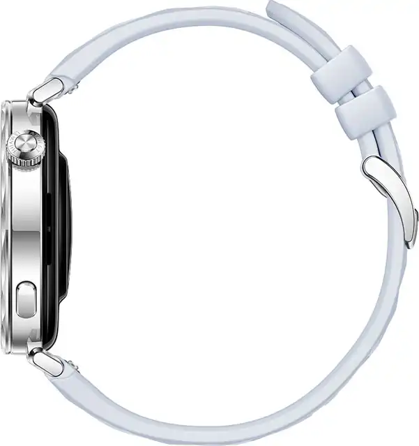 ساعة هواوي GT 5 الذكية، 41 مم، شاشة AMOLED، بلوتوث، مقاومة للماء، سوار من المطاط الفلوري الأزرق، JNA-B19