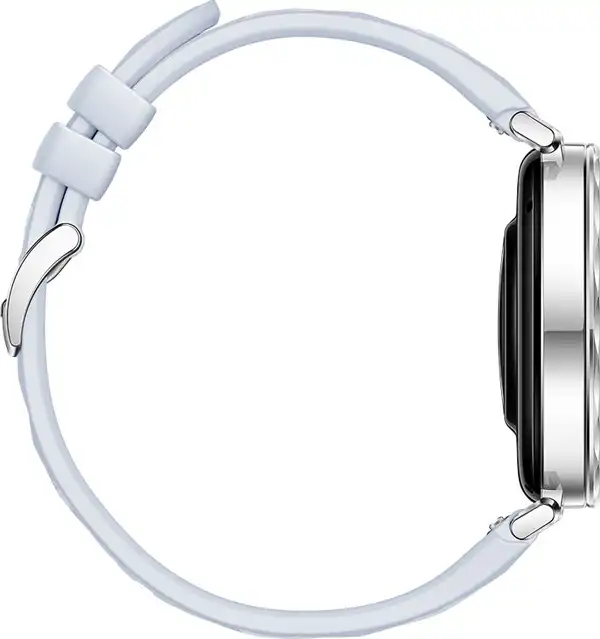 ساعة هواوي GT 5 الذكية، 41 مم، شاشة AMOLED، بلوتوث، مقاومة للماء، سوار من المطاط الفلوري الأزرق، JNA-B19