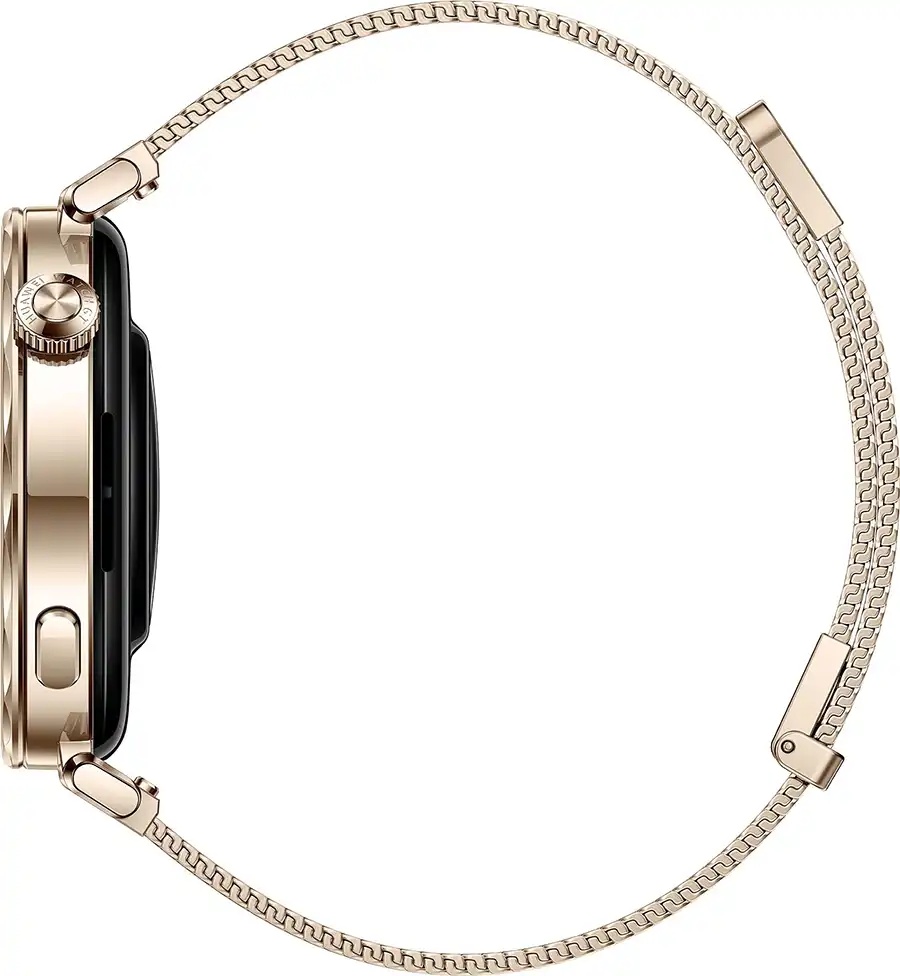 ساعة هواوي GT 5 الذكية، مقاس 41 مم، شاشة AMOLED، بلوتوث، مقاومة للماء، سوار من الميلانو الذهبي، JNA-B19