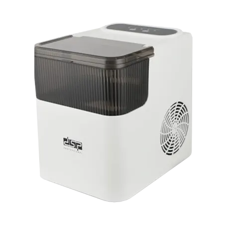 DSP Ice Maker, 165W, 1.4L Capacity, 0.5kg Ice Basket Capacity, Ice Scoop, White, KD8001