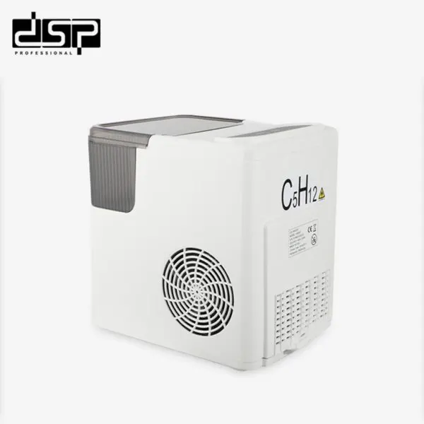 DSP Ice Maker, 165W, 1.4L Capacity, 0.5kg Ice Basket Capacity, Ice Scoop, White, KD8001