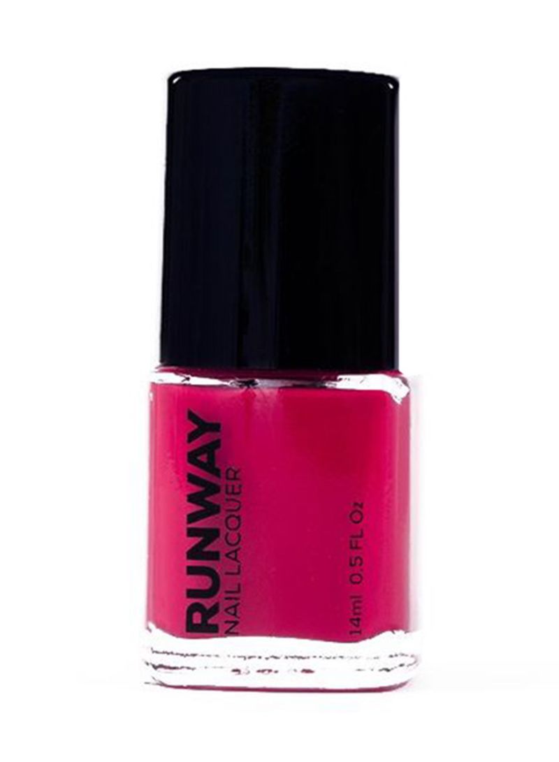 RUNWAY Burgundy Glossy Nail Polish 70032 Pink