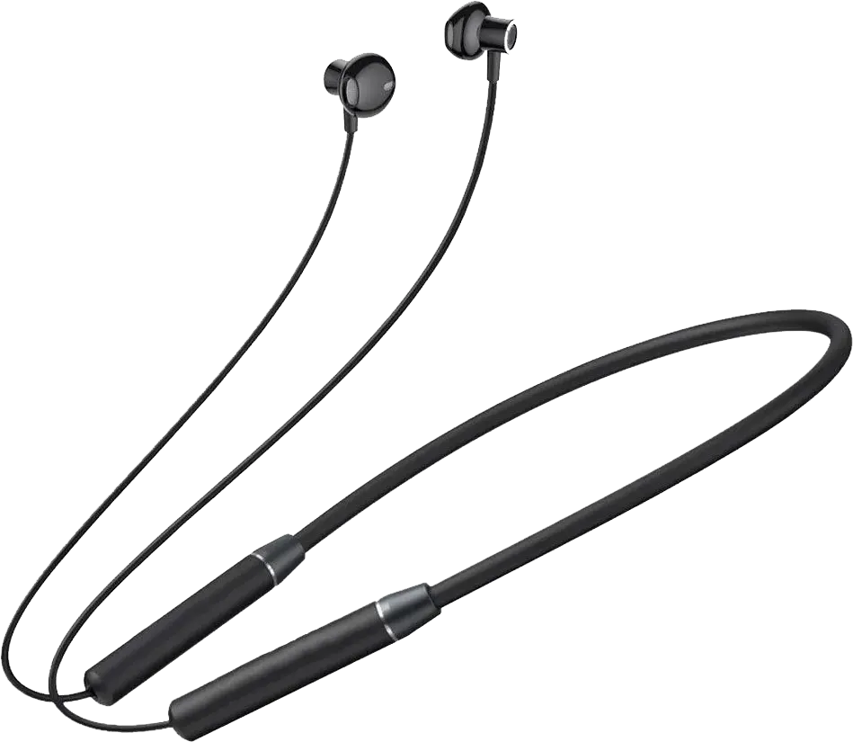 Buddy Wireless Neckband Earphones, Bluetooth 5.0, 110mAh Battery, Black, W6