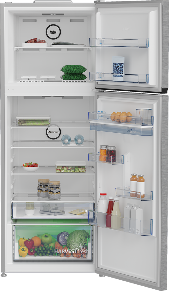 ثلاجة بيكو نوفروست، 477 لتر، 2 باب ، شاشة تاتش ديجيتال، انفرتر، صنبور مياه، ستانلس، فضي، B3RDNE500LDXB