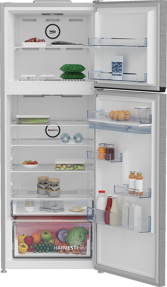 ثلاجة بيكو نوفروست، 477 لتر، 2 باب ، شاشة تاتش ديجيتال، انفرتر، صنبور مياه، ستانلس، فضي، B3RDNE500LDXB