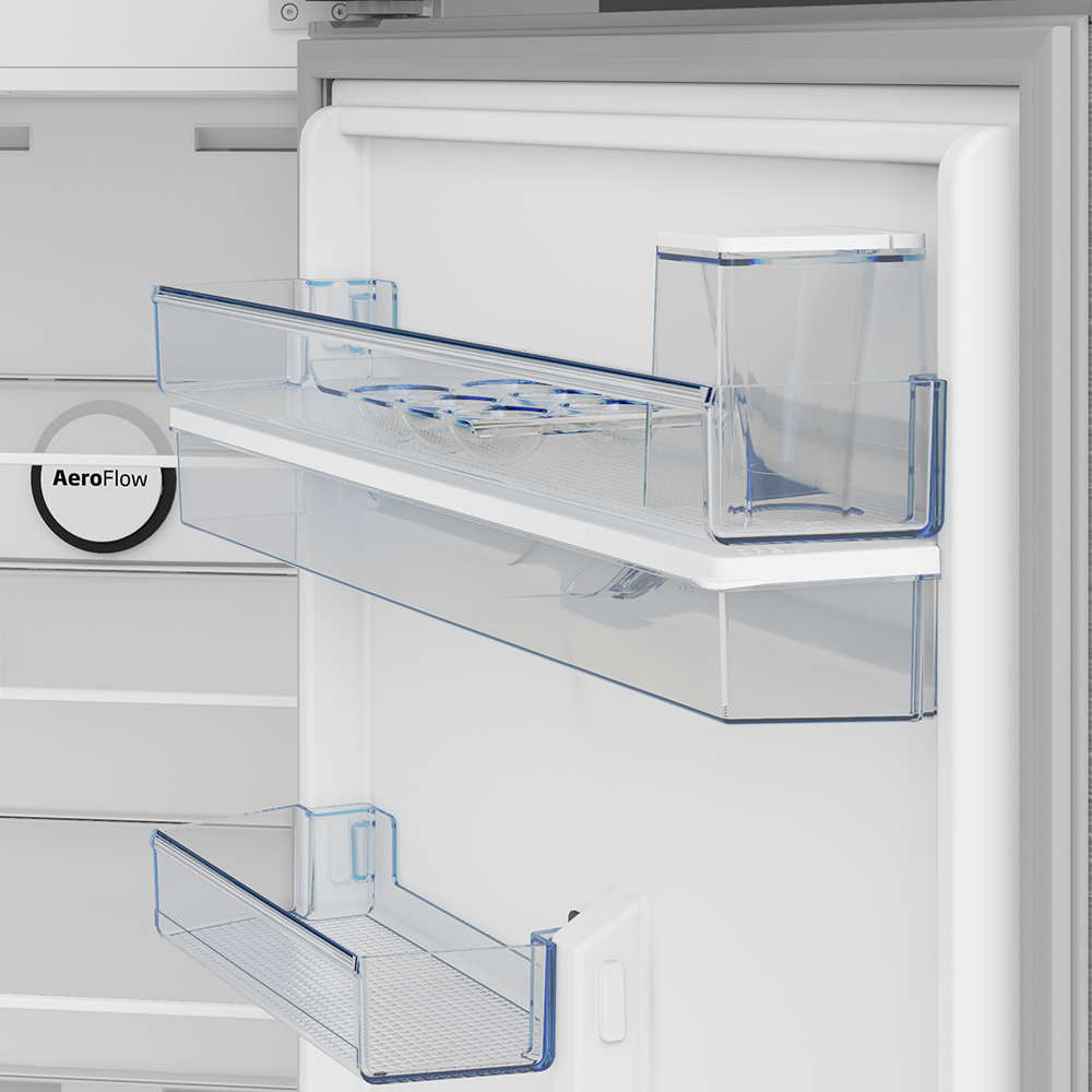 ثلاجة بيكو نوفروست، 477 لتر، 2 باب ، شاشة تاتش ديجيتال، انفرتر، صنبور مياه، ستانلس، فضي، B3RDNE500LDXB
