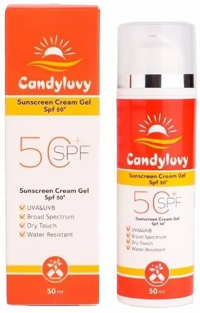 واقي شمس كريم جل بعامل حمايه من الشمس 50+ من كاندي لوفي، 50 مل