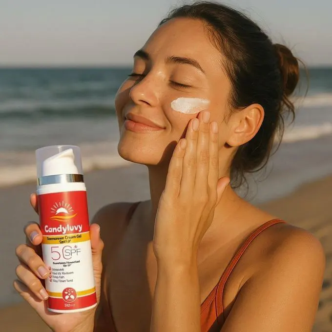 واقي شمس كريم جل بعامل حمايه من الشمس 50+ من كاندي لوفي، 50 مل
