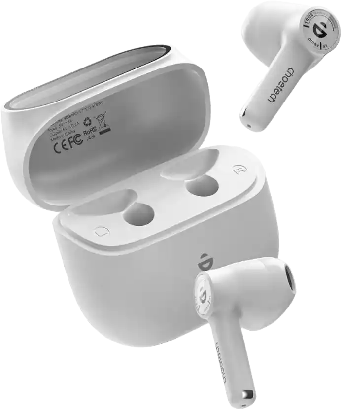 سماعات أذن لاسلكية حقيقية من تشوتيك TWS، بلوتوث 5.3، بطارية 300 مللي أمبير، أبيض، BH-T19
