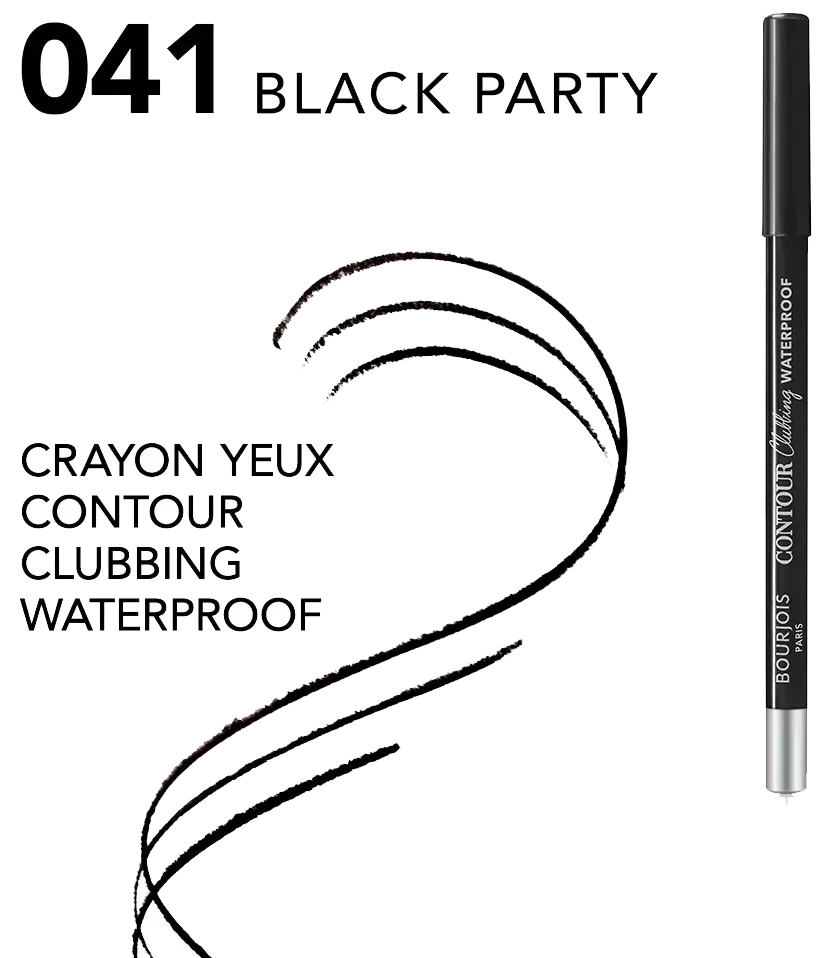Bourjois Contour Clubbing Waterproof Eyeliner, 41 Black Party