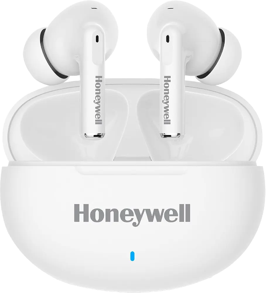 Honeywell Wireless Earphones, Bluetooth 5.3, IPX4 Water Resistant, 26 Hours Playtime, Fast Charging, White, V1200