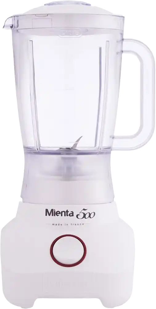 Mienta Blender 500W, 1.5L, Grinder and Chopper, White, Model BL1251A