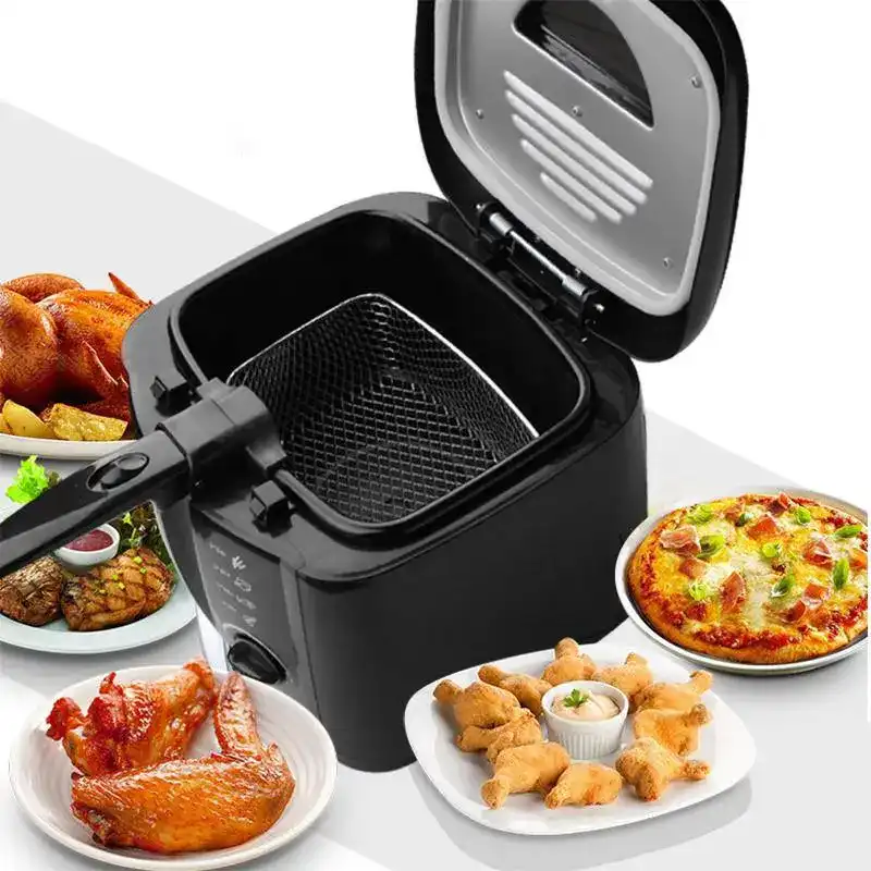 قلاية زيت دي اس بي 1.5 لتر، 1400 وات، أسود، موديل KB2002