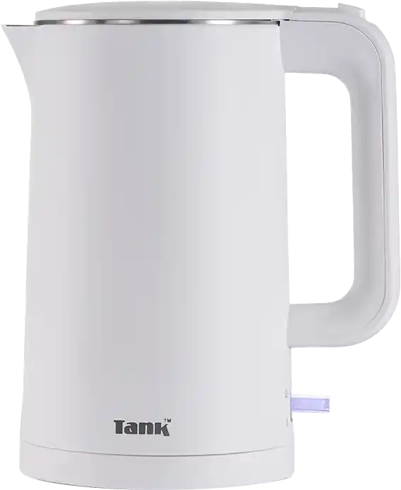 Tank Safe Touch Classic Electric Kettle, 1.5L, 1500W, Stainless Steel, White, GS-EK2417