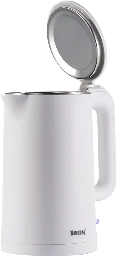 Tank Safe Touch Classic Electric Kettle, 1.5L, 1500W, Stainless Steel, White, GS-EK2417