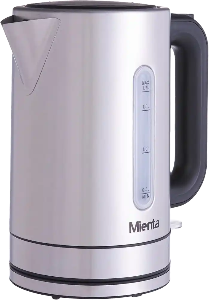Mienta Stainless Electric Kettle, 1.7 Liter, 2150 Watt, Silver, EK20920A