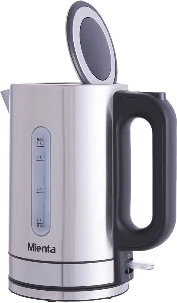 Mienta Stainless Electric Kettle, 1.7 Liter, 2150 Watt, Silver, EK20920A