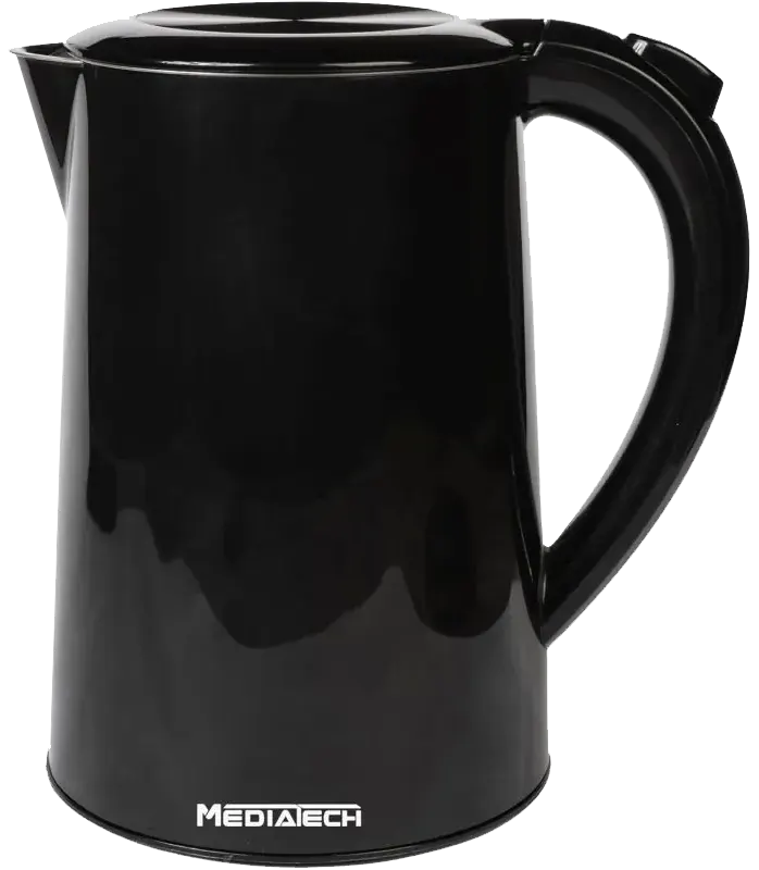 MediaTech Smart Water Kettle , 1.7L , 2200W , Digital Touch Screen , Black , MT-KDS001