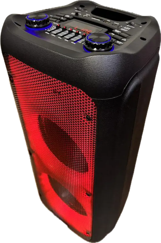 Platinum Subwoofer Speakers, Bluetooth, USB Port, LED Lighting, Digital Display, Black, AH-10600
