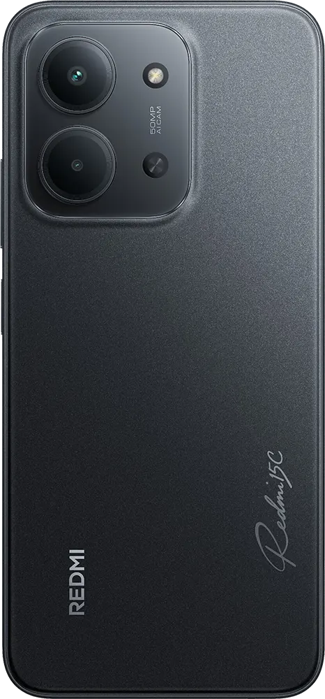 موبايل ريدمي 15C، ثنائي الشريحة، ذاكرة داخلية 256 جيجابايت، رامات 8 جيجابايت، شبكة الجيل الرابع إل تي إي، أسود