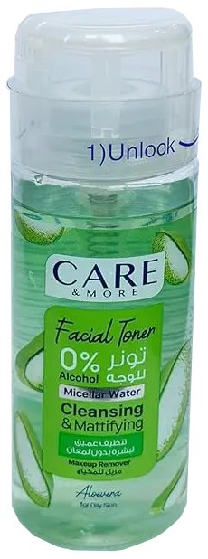 تونر للوجه للبشرة الدهنية  بخلاصة الصبار من كير اند مور، 150 مل