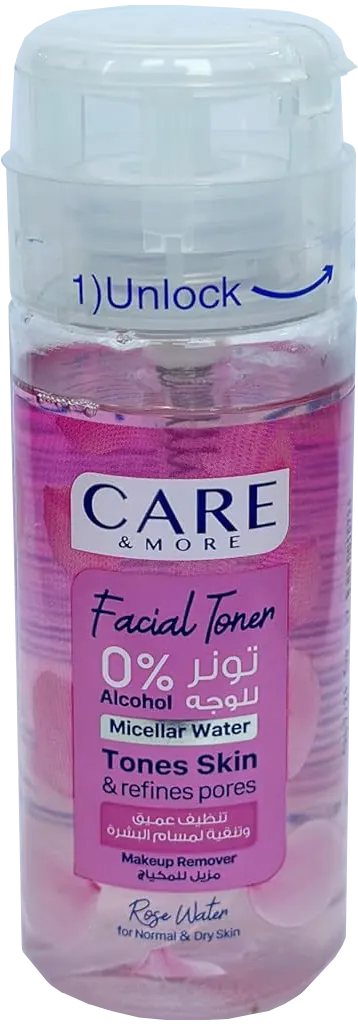 تونر للبشرة الجافة والعادية بماء الورد  من كير اند مور ، 150 مل