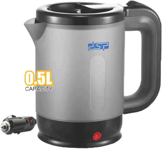 DSP Car Water Kettle, 250W, 0.5L, Grey, KK1287