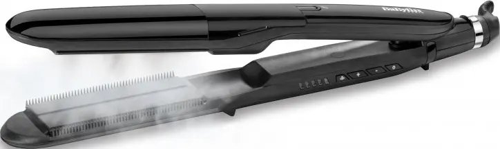 مكواة فرد الشعر بيبي ليس، للاستخدام الجاف والرطب، بالبخار، أسود، ST492E