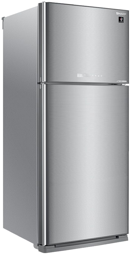 ثلاجة شارب نوفروست ، 450 لتر ، 2 باب ، شاشة ديجيتال ، تكنولوجيا الأنفرتر ، باب زجاجي ، سيلفر ، SJ-GV58G-SL