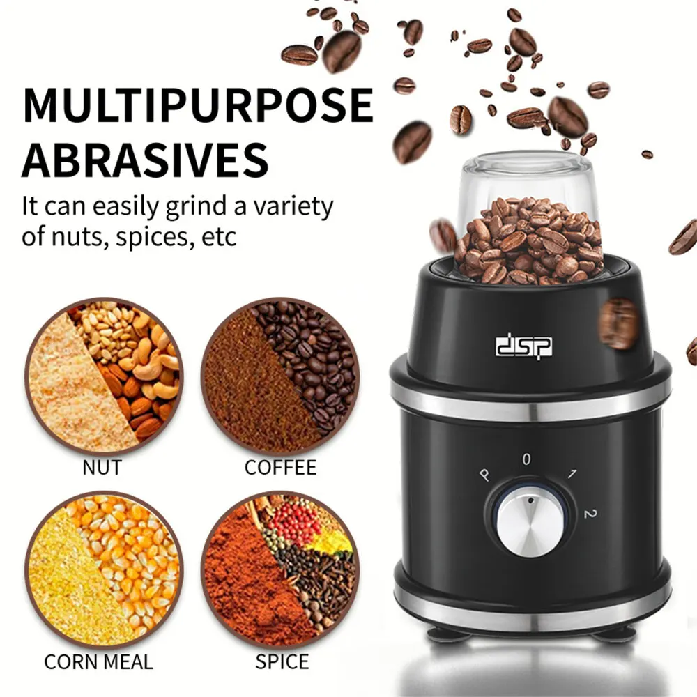 DSP 2-in-1 Electric Blender, 350W, 1.5L, with Grinder, Black, KJ 2096