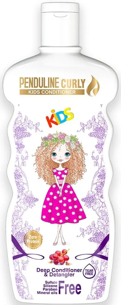 بلسم للشعر الكيرلي بزيت الارجان للاطفال من بندولين، 300 مل