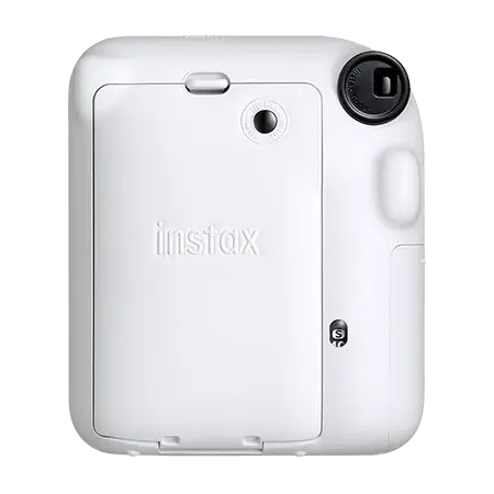 Fujifilm Instax Mini 12 Instant Camera, 60mm, Auto Film Eject, Built-in Flash, Clay White