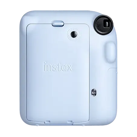 Fujifilm Instax Mini 12 Instant Camera, 60mm, Auto Film Eject, Built-in Flash, Pastel Blue