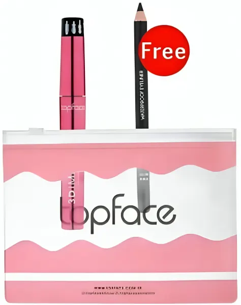 ماسكارا ثري دي  وايلاينر مقاوم للماء من توب فيس  ، 102