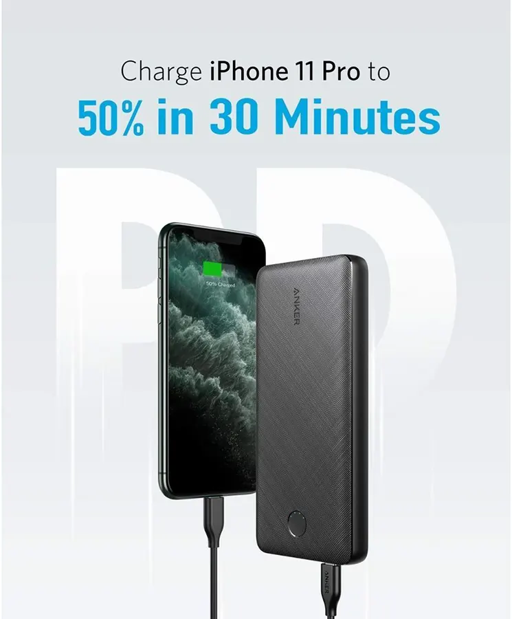 باور بانك انكر باور كور اسينشال ، 20000 ملي امبير، 20 وات ، اسود ، A1287P11