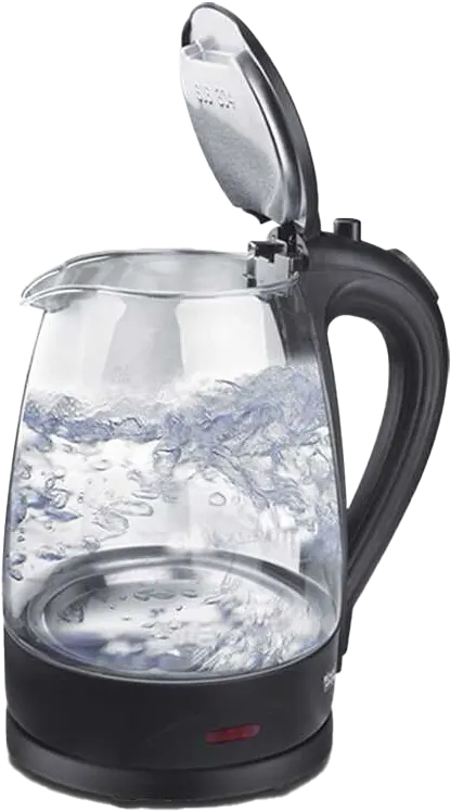 DSP Electric Kettle, 1850W, 1.8L, Boil-Dry Protection, Glass, Black, KK 1129