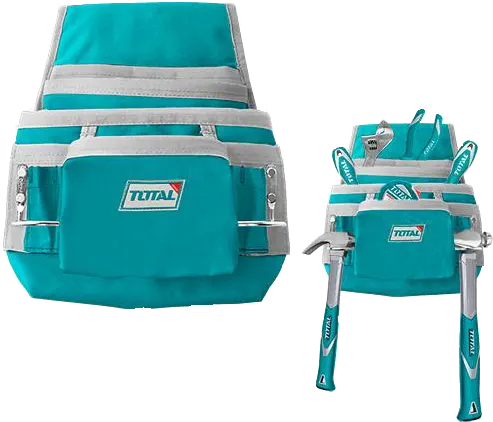 Total Tools Waist Belt, Without Strap, 10 Pockets, Blue, THT16P1011